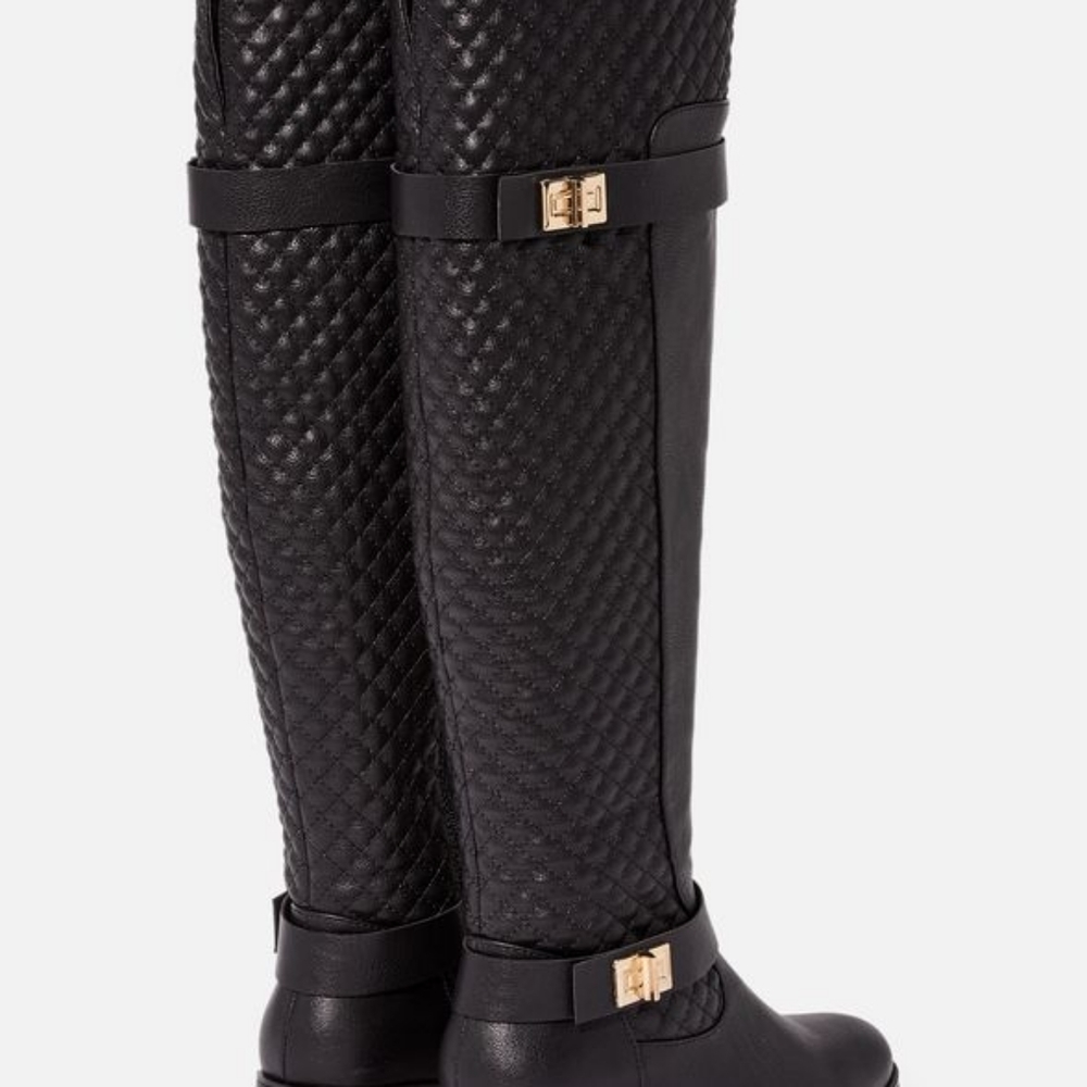 **Sold**NWOB JustFab Keswick Tall Black boot - Picture 2 of 5